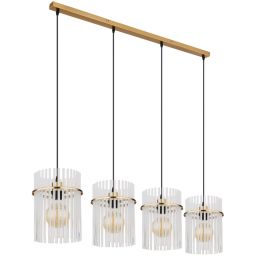Globo Lighting Gorley lampa wisząca 4x60 W biała-czarna-złota 15698-4HM