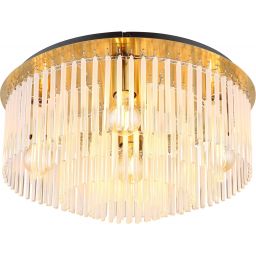 Globo Lighting Gorley lampa podsufitowa 5x60 W biała/czarna/złota 15698D1M