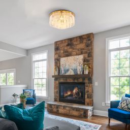 Globo Lighting Gorley lampa podsufitowa 5x60 W biała/czarna/złota 15698D1M