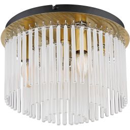 Globo Lighting Gorley lampa podsufitowa 5x40 W biała/przezroczysta/złota 15698DM