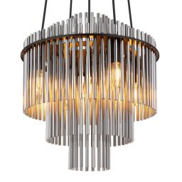 Globo Lighting Gorley lampa wisząca 5x40 W przydymiona 15698H2