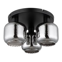 Globo Lighting Xia lampa podsufitowa 3x60 W czarna 15754-3D