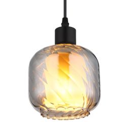 Globo Lighting Xia lampa wisząca 1x25 W czarna 15754H