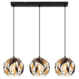 Globo Lighting Mika lampa wisząca 3x25 W czarna 15759-3H
