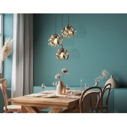 Globo Lighting Mika lampa wisząca 3x40 W czarna 15759-3HR