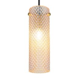 Globo Lighting Karolo lampa wisząca 1x40 W złota/bursztynowa 15775H