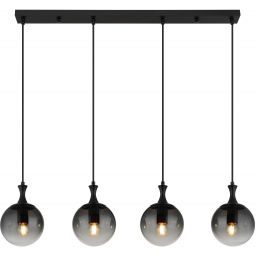 Globo Lighting Dalton lampa wisząca 4x40 W czarna-przydymiona 15885-4H