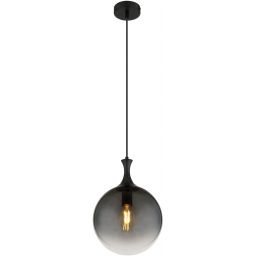 Globo Lighting Dalton lampa wisząca 1x10 W czarna-przydymiona 15885H