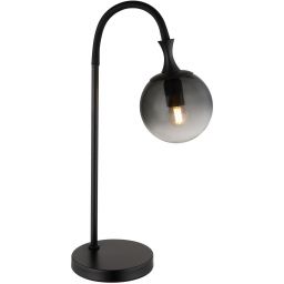 Globo Lighting Dalton lampa stołowa 1x10 W czarna-przydymiona 15885T