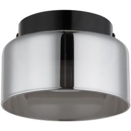 Globo Lighting Higgins lampa podsufitowa 1x6 W czarna/przydymiona 16055DS