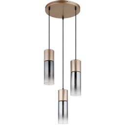 Globo Lighting Annika lampa wisząca 3x25 W przydymiona/złota 21000-3HCA