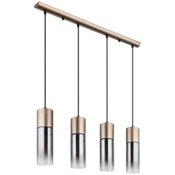 Globo Lighting Annika lampa wisząca 4x25 W przydymiona/złota 21000-4HCA
