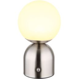 Globo Lighting Julsy lampa stołowa 1x2,5 W biała-nikiel 21006N