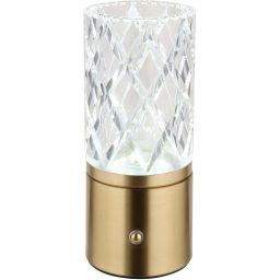 Globo Lighting Lunki lampa stołowa 1x2,5 W przezroczysta-mosiądz 21010M