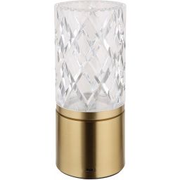 Globo Lighting Lunki lampa stołowa 1x2,5 W przezroczysta-mosiądz 21010M