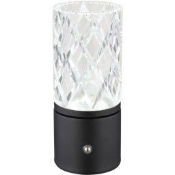 Globo Lighting Lunki lampa stołowa 1x2,5 W czarna-przezroczysta 21010S