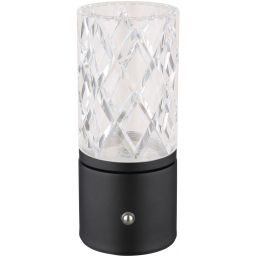 Globo Lighting Lunki lampa stołowa 1x2,5 W czarna-przezroczysta 21010S