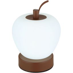 Globo Lighting Evalina lampa stołowa 1x2 W biała-brązowa 21011