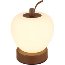 Globo Lighting Evalina lampa stołowa 1x2 W biała-brązowa 21011