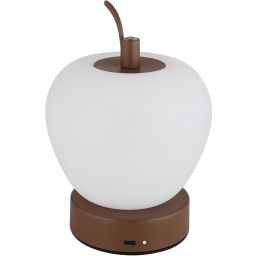 Globo Lighting Evalina lampa stołowa 1x2 W biała-brązowa 21011