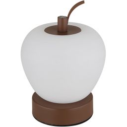 Globo Lighting Evalina lampa stołowa 1x2 W biała-brązowa 21011