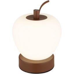 Globo Lighting Evalina lampa stołowa 1x2 W biała-brązowa 21011