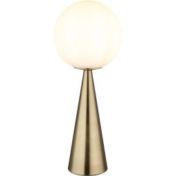 Globo Lighting Polina lampa stołowa 1x40 W biała-mosiądz 21031M