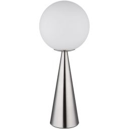 Globo Lighting Polina lampa stołowa 1x40 W biała-nikiel 21031N