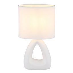 Globo Lighting Triangle lampa stołowa 1x40 W biała 21731W