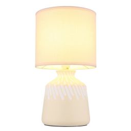 Globo Lighting Rela lampa stołowa 1x40 W beżowa 21733CU