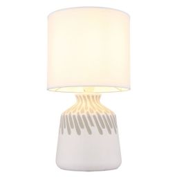 Globo Lighting Rela lampa stołowa 1x40 W biała 21733W