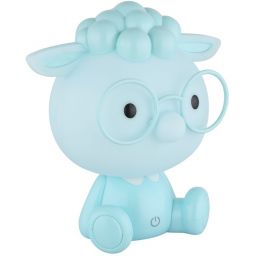 Globo Lighting Sheepy lampka nocna dziecięca 1x1 W niebieska 21760B