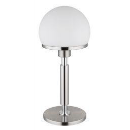 Globo Lighting Haku lampa stołowa 1x40 W biała-chrom-nikiel 21954C