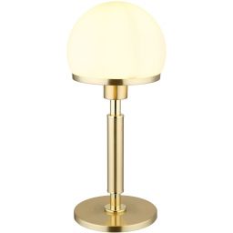 Globo Lighting Haku lampa stołowa 1x40 W biała-czarna-mosiądz 21954M
