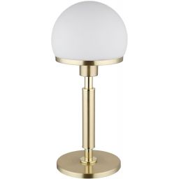 Globo Lighting Haku lampa stołowa 1x40 W biała-czarna-mosiądz 21954M