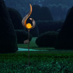 Globo Lighting Solar lampa gruntowa 1x0,06 W przezroczysta-brązowa 33465