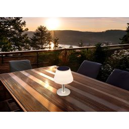 Globo Lighting Solar lampa solarna stołowa 1x1,5 W biały 33548