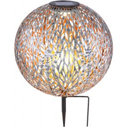 Globo Lighting Solar lampa gruntowa 1x0,06 W złoty-srebrny 33627