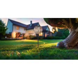 Globo Lighting Solar lampa stojąca 1x0,06 W złoty-srebrny 33632