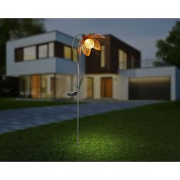 Globo Lighting Solar lampa solarna stojąca 1x0,06 W zielony/złoty 33653