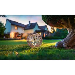 Globo Lighting Solar lampa solarna stojąca 1x0,12 W srebrny antyczny 33744