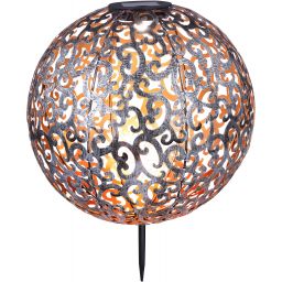 Globo Lighting Solar lampa solarna stojąca 1x0,12 W srebrny antyczny 33744