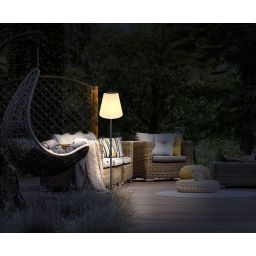 Globo Lighting Solar lampa stojąca 1x0,1 W czarny-opal 33897