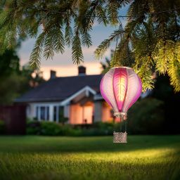 Globo Lighting Solar lampa solarna wisząca 20x0,5 W różowy/satyna 36136P