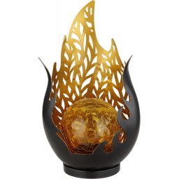 Globo Lighting Solar lampa stojąca 1x0,06 W czarny-złoty 36534