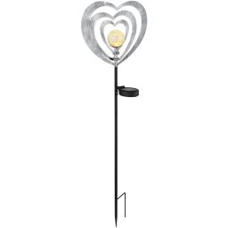 Globo Lighting Solar lampa solarna stojąca 1x0,06 W czarny/szara/srebrny 36580