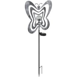 Globo Lighting Solar lampa solarna stojąca 1x0,06 W czarny-szara-srebrny 36581