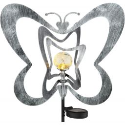 Globo Lighting Solar lampa solarna stojąca 1x0,06 W czarny-szara-srebrny 36581