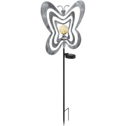 Globo Lighting Solar lampa solarna stojąca 1x0,06 W czarny-szara-srebrny 36581