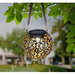 Globo Lighting Solar lampa solarna wisząca 1x0,06 W czarny 36744